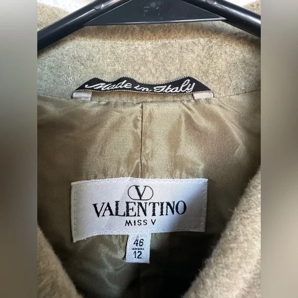 Vintage Valentino wool jacket - Miss‎ Valentino pure wool Alpaca coat size 12 - Picture 5 of 17